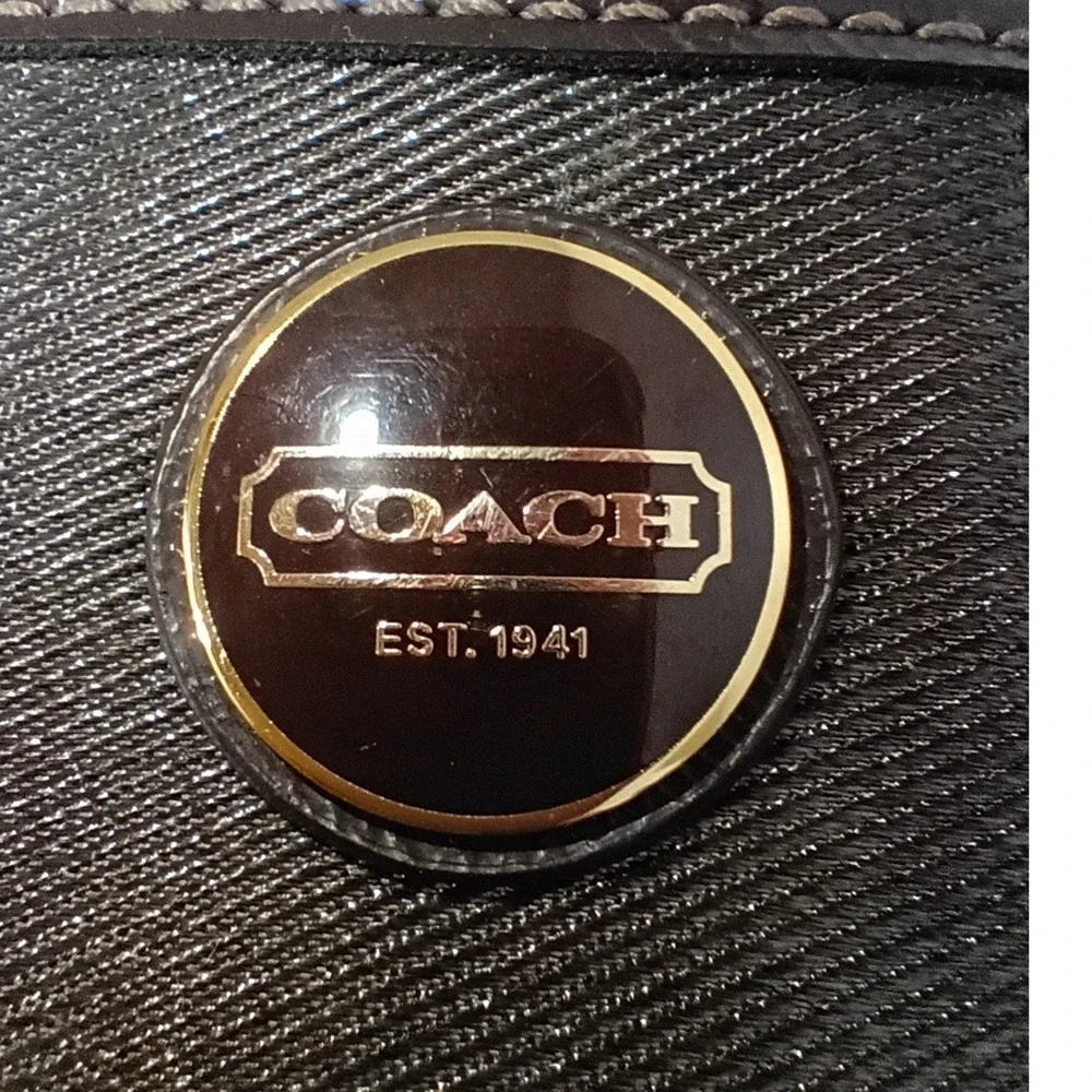 COACH Signature Stripe Swingpack Crossbody Bag - EUC